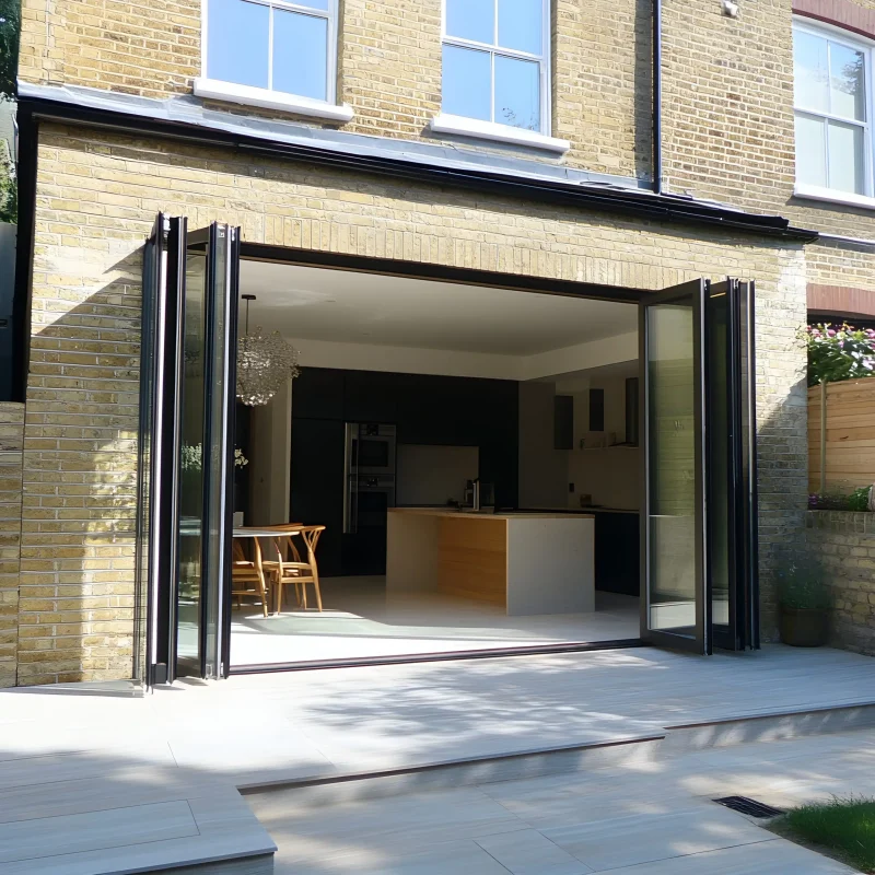 panels commercial aluminium frame bi fold doors