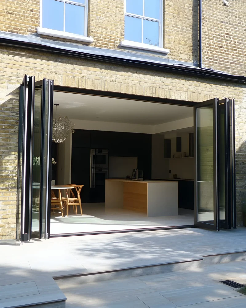 panels commercial aluminium frame bi fold doors